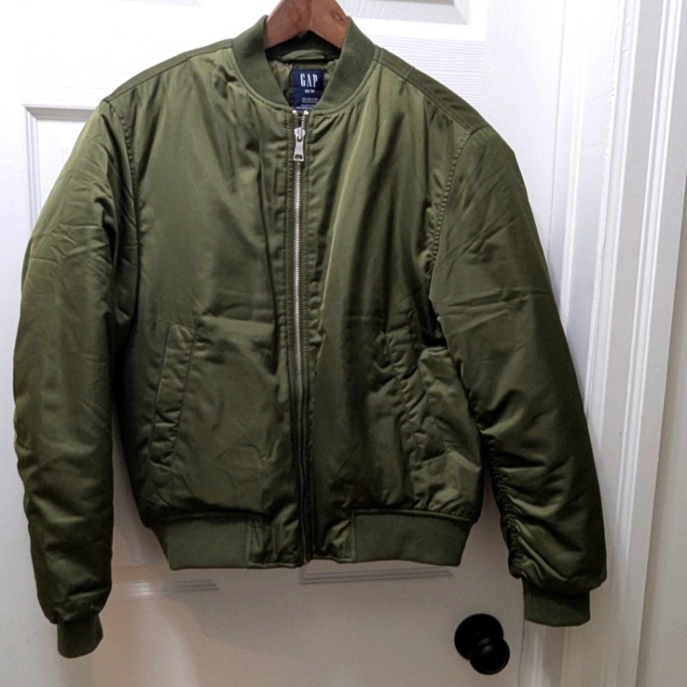 GAP Women's Green Bomber Jacket